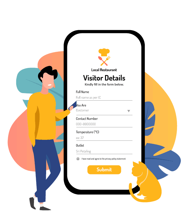 Visitor Tracer Restaurant Malaysia form